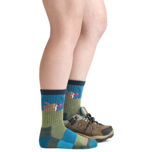 Bilde av Darn Tough Bubble Bunny Jr. Micro Crew Lightweight With Cushion Willow