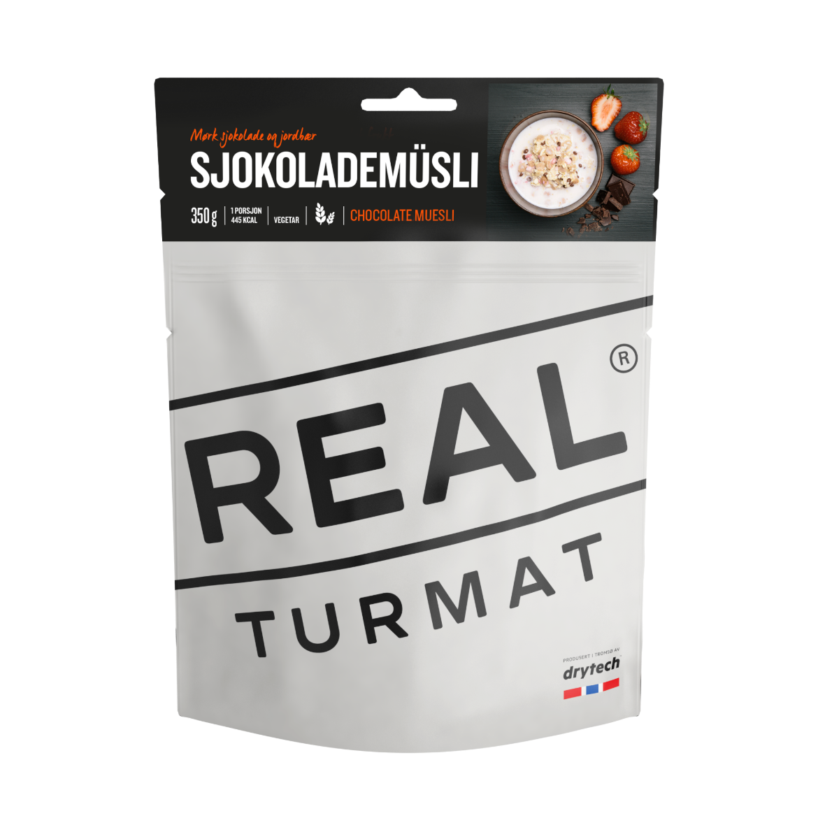 Bilde av Real Turmat SJOKOLADEMÜSLI Grå