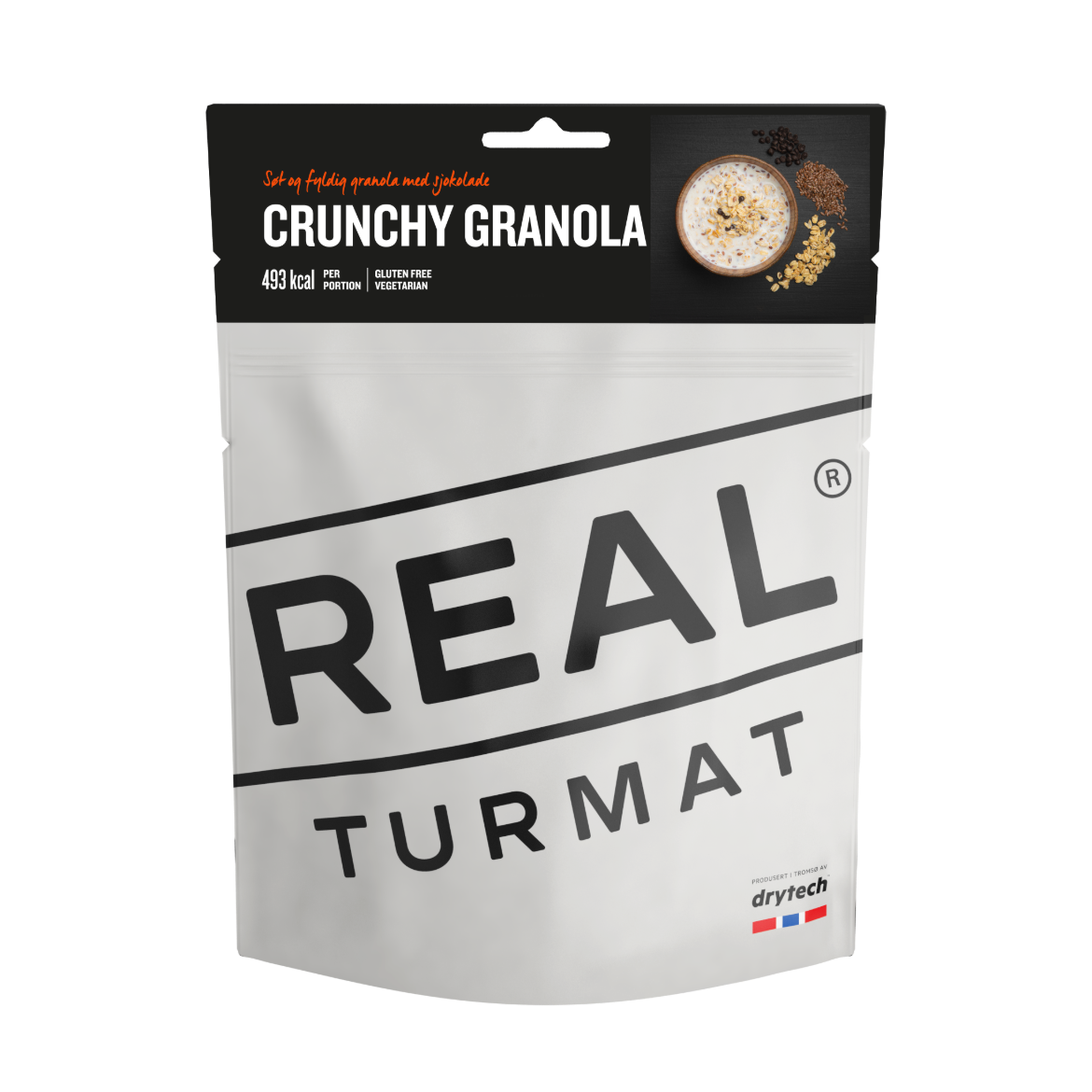 Bilde av Real Turmat GRANOLA MED SJOKOLADE Grå