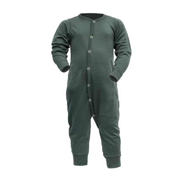 Bilete av Devold BREEZE MERINO SLEEPSUIT BABY A WOODS Grønn