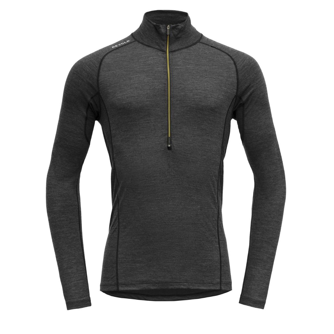 Bilete av Devold Running Merino 130 Zip Neck Man Sort