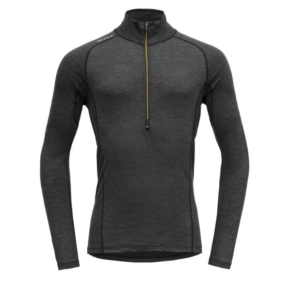Bilete av Devold Running Merino 130 Zip Neck Man Sort