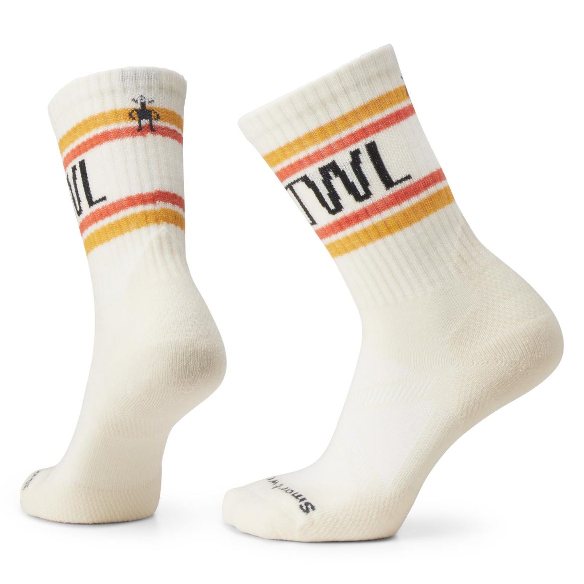 Bilete av Smartwool Athletic Smrtwl Retro Stripe Crew Socks 100 Natural