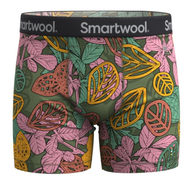 Bilete av Smartwool M Merino Print Boxer Brief Boxed P56 Fern Green Aloha Forest