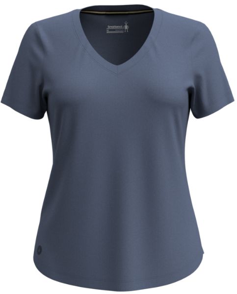 Bilete av Smartwool W Active Ultralite V-Neck Short Sl P43 Nightfall Blue