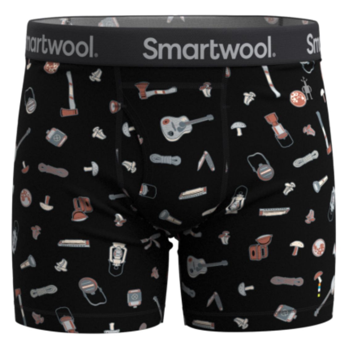 Bilete av Smartwool M Merino Print Boxer Brief Boxed N54 Black Gone Camping