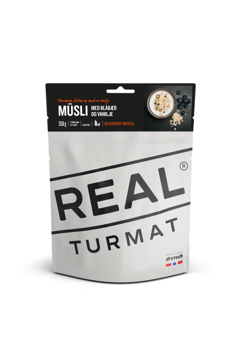 Real Turmat BLÅBÆR OG VANILJEMÜSLI 6052 Fjell & Fritid 1