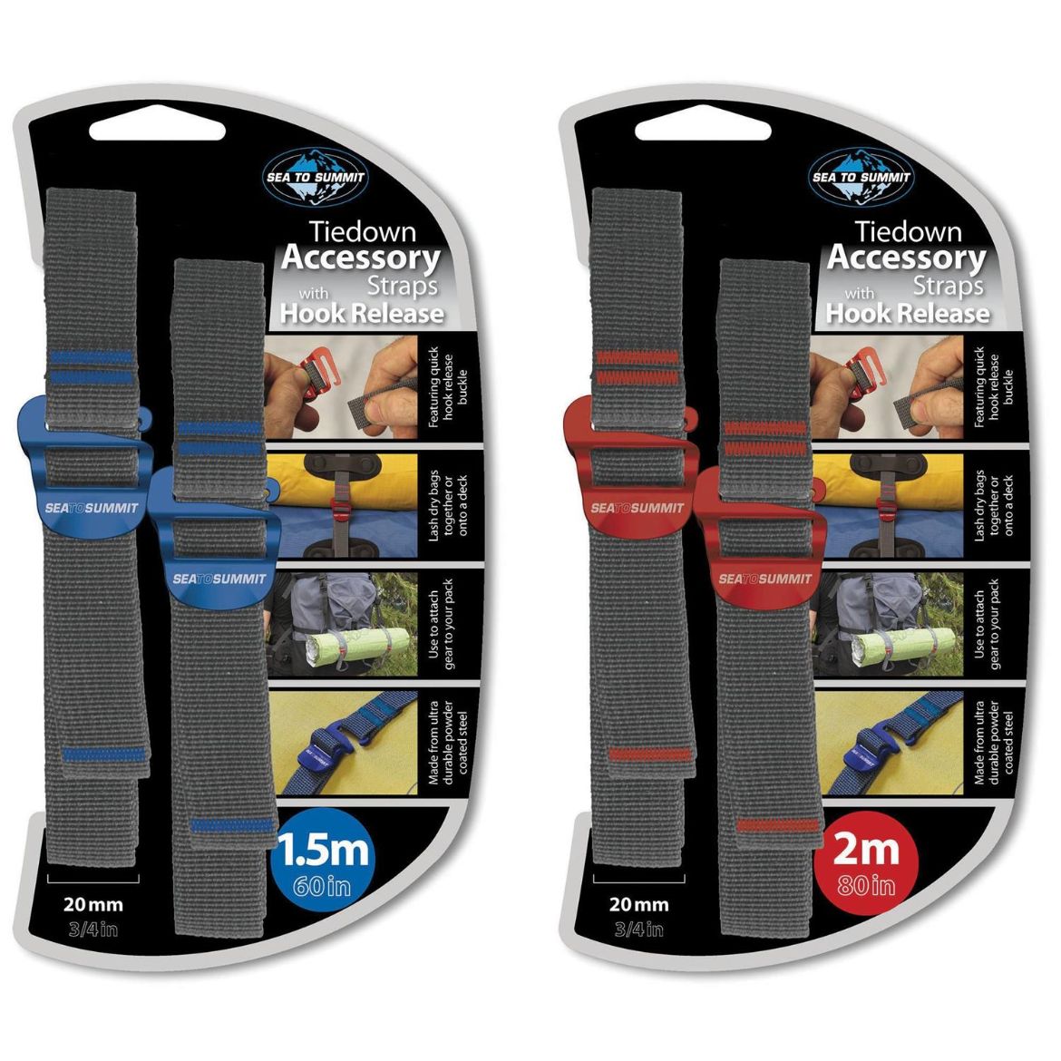 Bilete av Sea To Summit TIEDOWN HOOK STRAP 20 MM 1.5M C30410003 BLUE