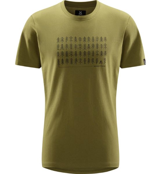 Bilete av Haglöfs Outsider By Nature Print Tee Men 4VY Olive Green