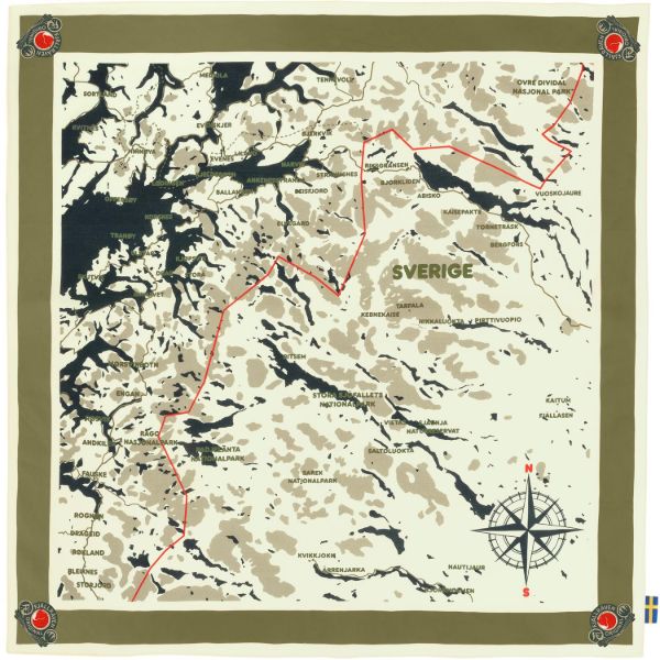 Fjällräven Swedish Classic Map Scarf F87148 Fjell & Fritid 1