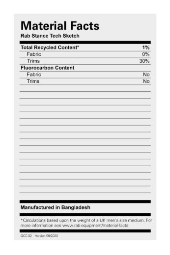 Rab Stance Tech Sketch Tee QCC-02 Fjell & Fritid 3