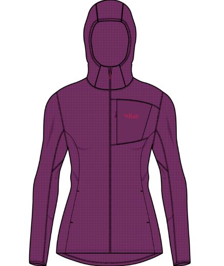 Rab Tecton Hoody Wmns QFG-02 Fjell & Fritid 1